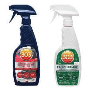 303 Convertible Fabric Top Cleaning and Care Kit - Cleans And Protects Fabric Tops - Includes 303 Tonneau Cover And Convertible Top Cleaner 16 fl. oz. + 303 Fabric Guard 16 fl. oz., (30520)