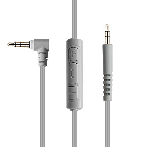 Amazon Basics Bose Quiet Comfort Replacement Inline Mic Remote Headphone Cable for Android Devices - Gray