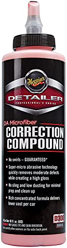 Meguiar’s DA Microfiber Correction Compound – Auto Compound Removes Surface Defects – D30016, 16 oz