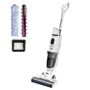 ECOWELL Wet Dry Cordless Vacuum Light Weight 3 in 1 Mop, Area Rug, Hard Wood Floor, Multi-Surface Cleaner, Model: WCVP02, Middle, White