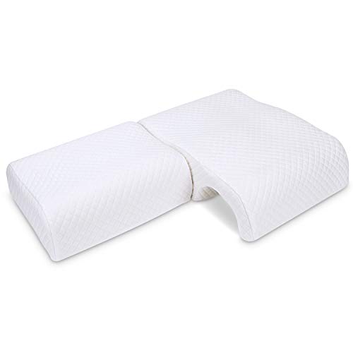 HOMCA Memory Foam Pillow for Couples, Adjustable Cube Cuddle Pillow Anti Pressure Arm Pillow for Back Sleepeer and Side Sleepers