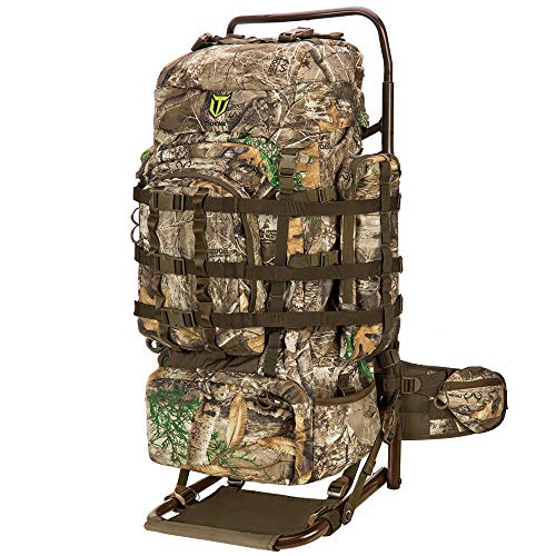 TIDEWE Hunting Backpack 5500cu with Frame and Rain Cover for Bow/Rifle/Pistol