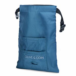 Olive & Odin Poop Stash - Reusable Dog Poop Bag Holder for Walks - Smell Proof Dog Poop Holder - Poop Bag Dispenser and Pocket - Dog Accessories Travel Bag - Dog Bags For Poop for Dog Walkers