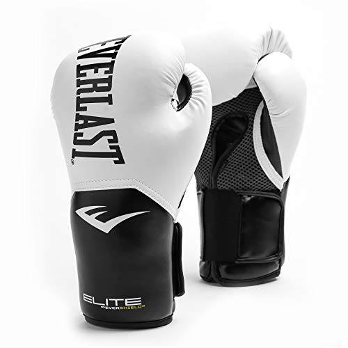 Everlast Elite Pro Style Training Gloves, White, 12 oz