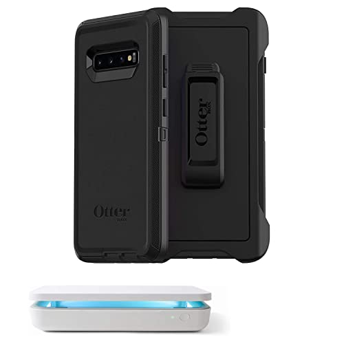 OTTERBOX Defender Series SCREENLESS Edition Case for Samsung Galaxy S10+ Plus (ONLY) - Includes Bonus Samsung Qi Wireless Charger - Eco-Friendly Packaging - Black