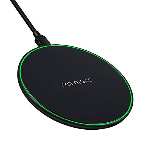 Pocxwa 10W Wireless Charger for Samsung Galaxy S22 S21 S20 S10+ S10 Plus S9+ S9 S8 S8+ S7 S6 Edge; Note 20, Note 10, Note 9, Note 8 Fast Wireless Charging Pad Station